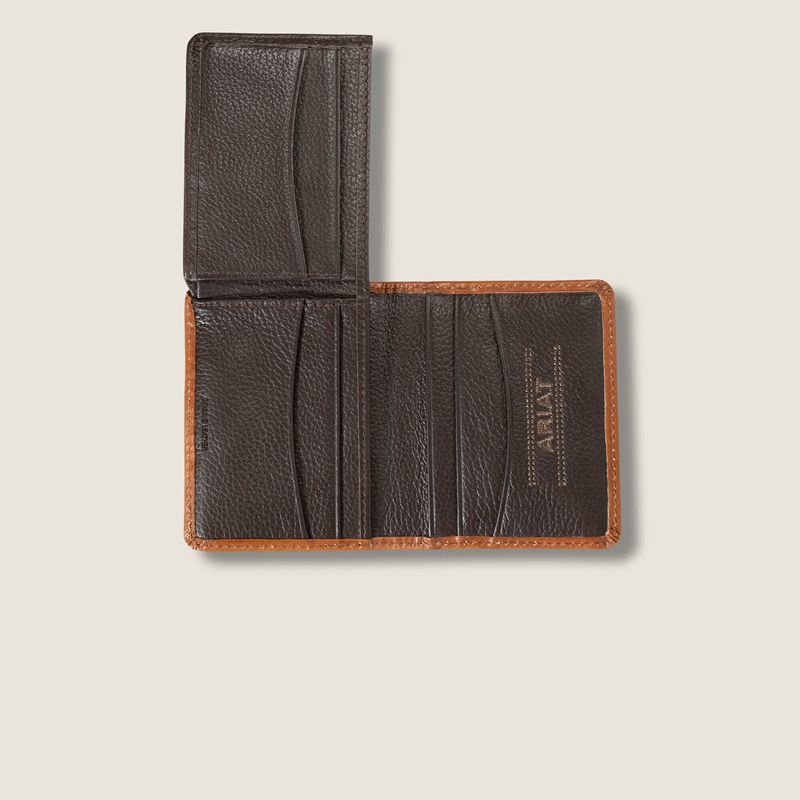 Ariat Weaved Bifold Wallet Marron Homme | NOX-49937149