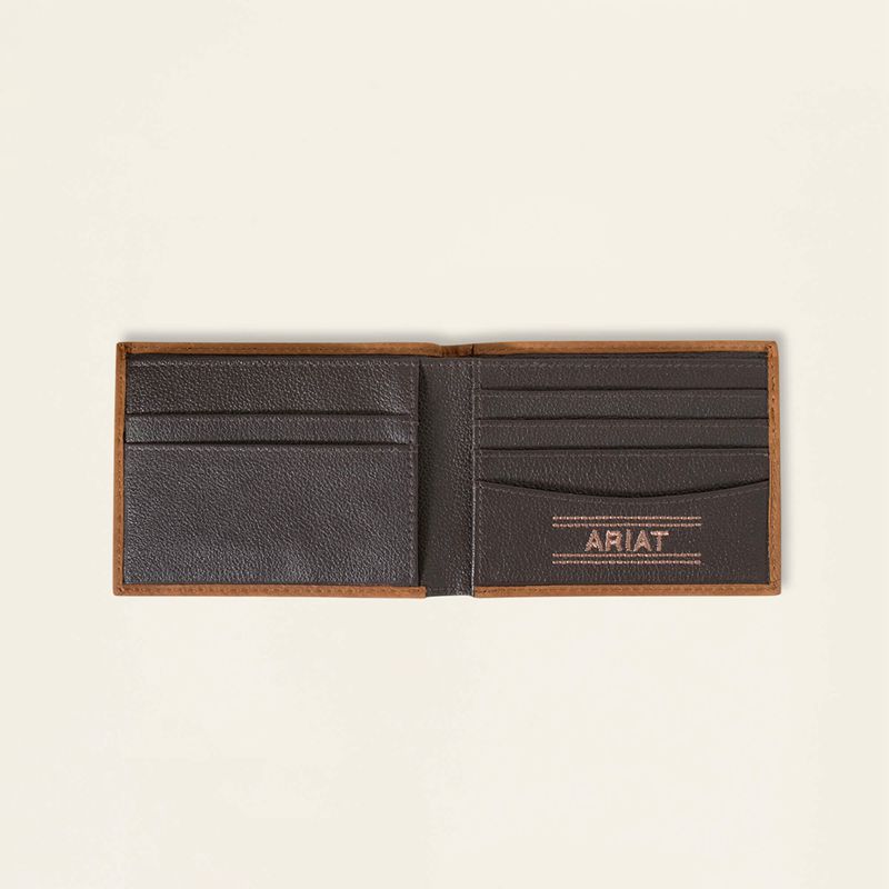 Ariat Southwest Bifold Wallet Noir Homme | ARB-15266622