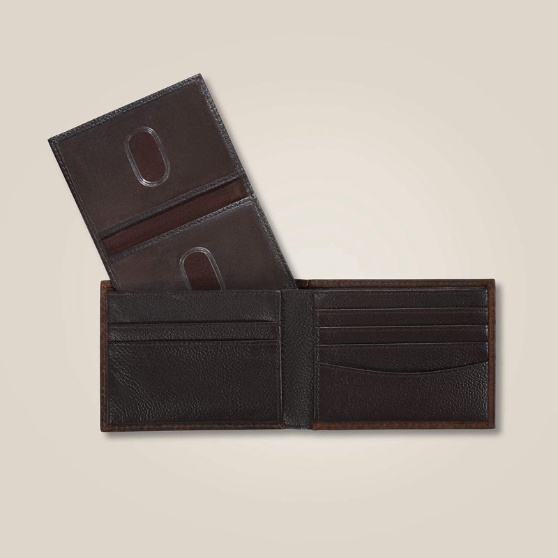 Ariat Mexico Shield Bifold Wallet Marron Homme | PTQ-33315091