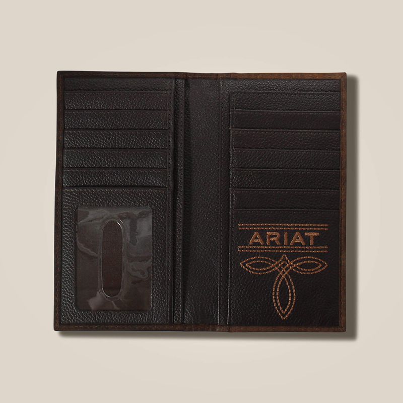 Ariat Mexico Shield Rodeo Wallet Marron Homme | ISQ-05126104