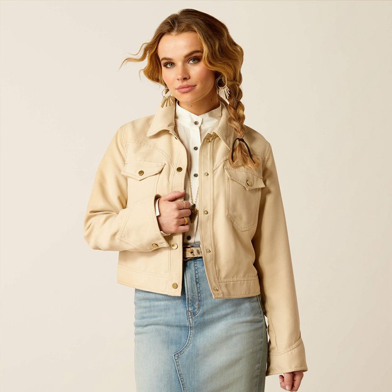 Ariat Rodeo Cropped Jacket Grise Femme | IJL-79785752