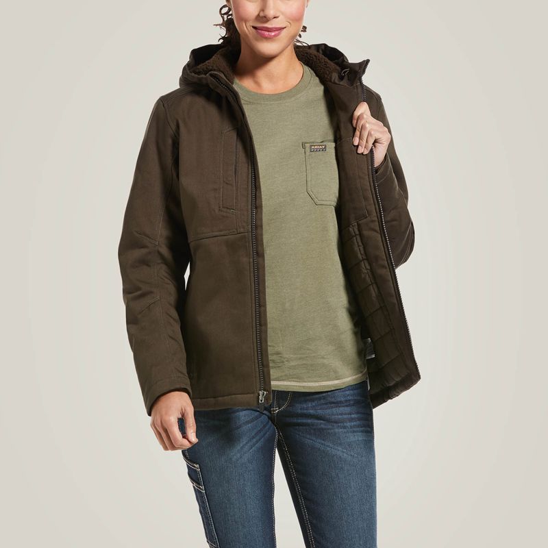 Ariat Rebar Duracanvas Insulated Jacket Wren Femme | RIH-03043878