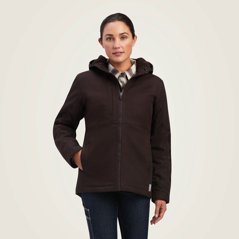 Ariat Rebar Duracanvas Insulated Jacket Mole Femme | VLS-85048417