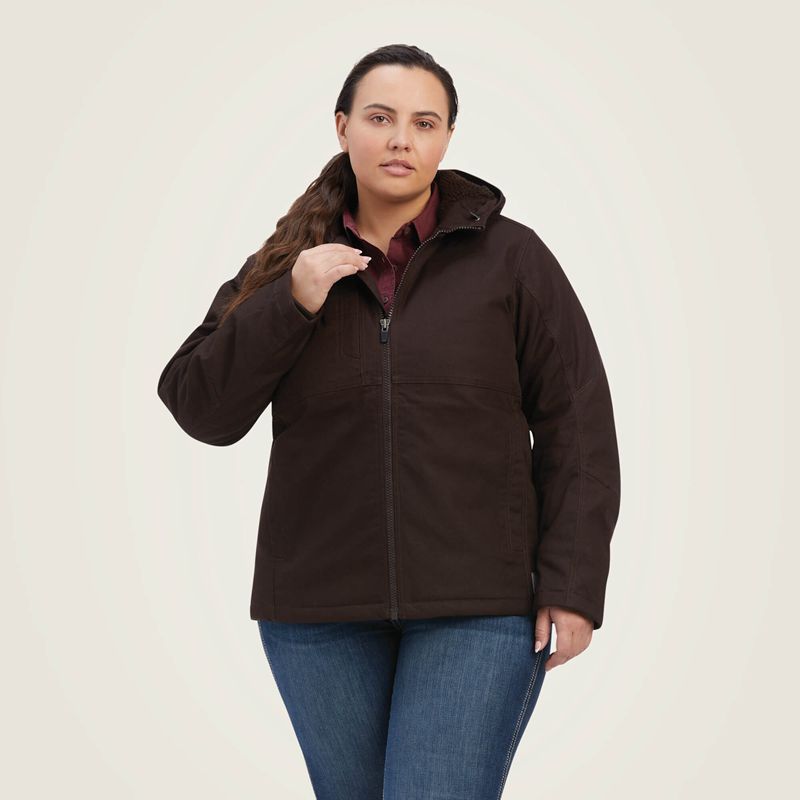 Ariat Rebar Duracanvas Insulated Jacket Mole Femme | VLS-85048417