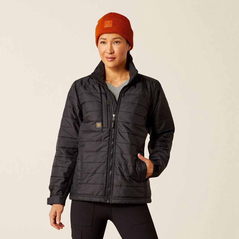 Ariat Rebar Cordura Ripstop Lightweight Insulated Jacket Noir Femme | URJ-26904592