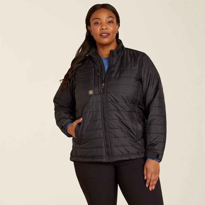 Ariat Rebar Cordura Ripstop Lightweight Insulated Jacket Noir Femme | URJ-26904592