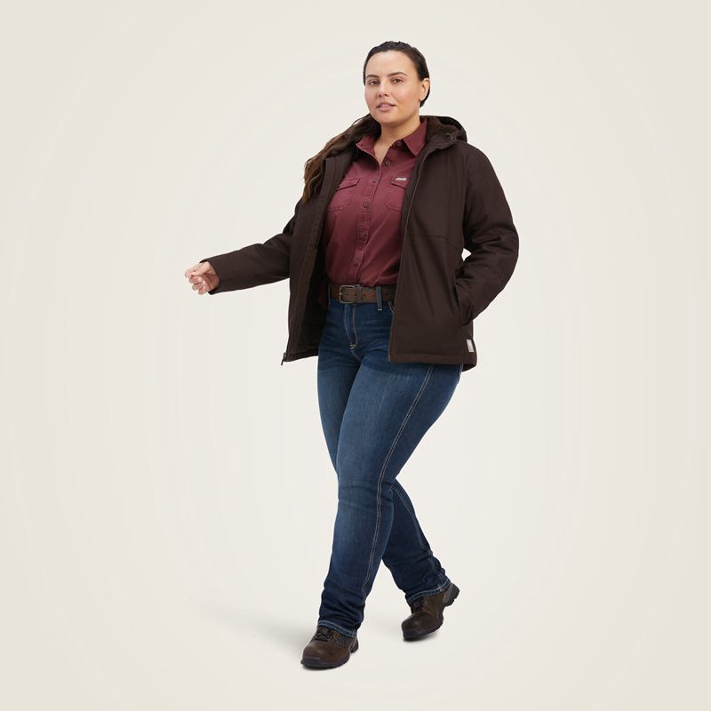 Ariat Rebar Duracanvas Insulated Jacket Mole Femme | VLS-85048417