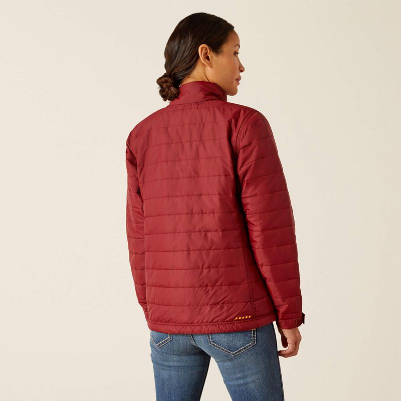 Ariat Rebar Cordura Ripstop Lightweight Insulated Jacket Cabernet Femme | EUA-60603259