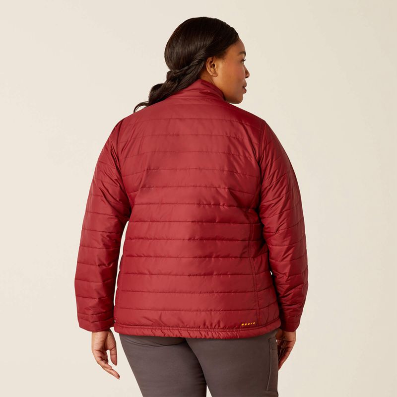 Ariat Rebar Cordura Ripstop Lightweight Insulated Jacket Cabernet Femme | EUA-60603259