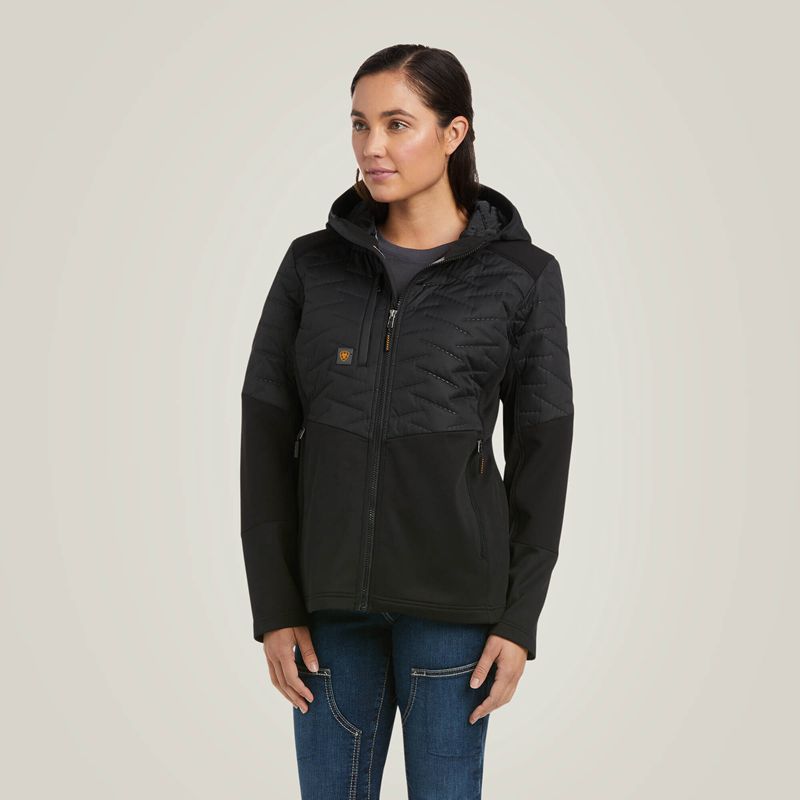 Ariat Rebar Cloud 9 Insulated Jacket Noir Femme | FSM-69953469