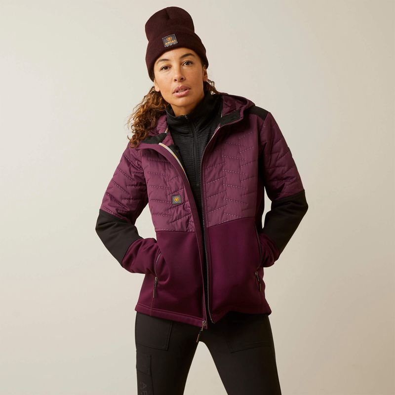 Ariat Rebar Cloud 9 Insulated Jacket Violette Femme | EXQ-19180054