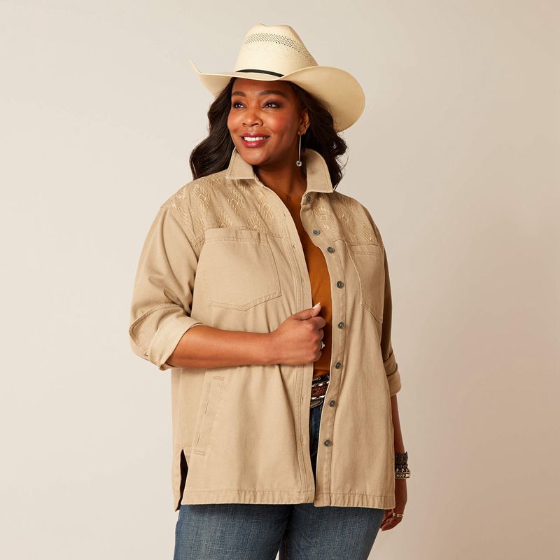 Ariat Ranchester Jacket Savannah Tan Femme | QFQ-08877689