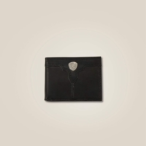 Ariat Center Ridge Bifold Wallet Noir Homme | QHX-79353188