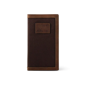 Ariat Canvas Logo Rodeo Wallet Marron Homme | CUH-06207593