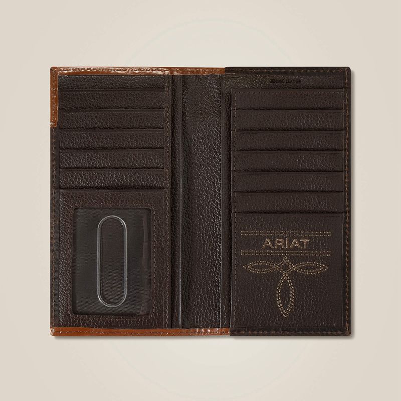 Ariat Braided Trim Rodeo Wallet Marron Homme | WUL-23443226