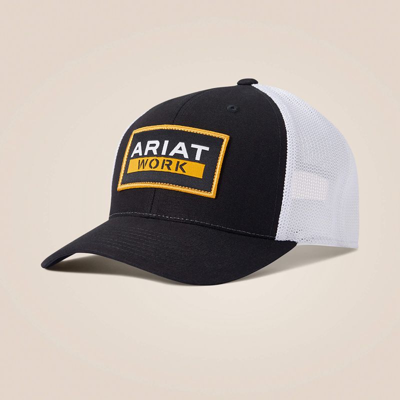 Ariat Work Cap Noir Homme | YRK-85169484