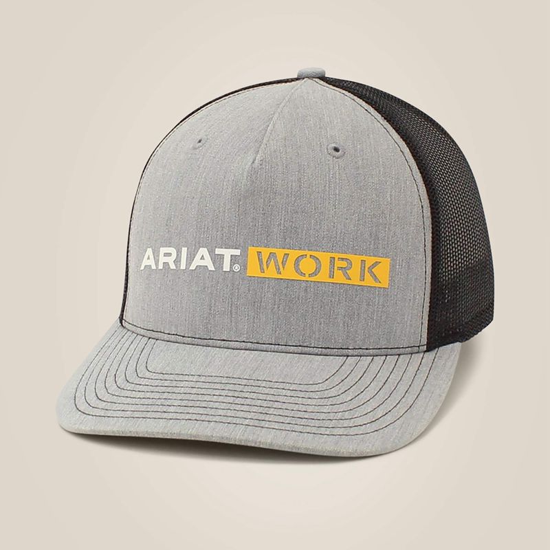 Ariat Work Cap Gray Homme | WAM-94617253