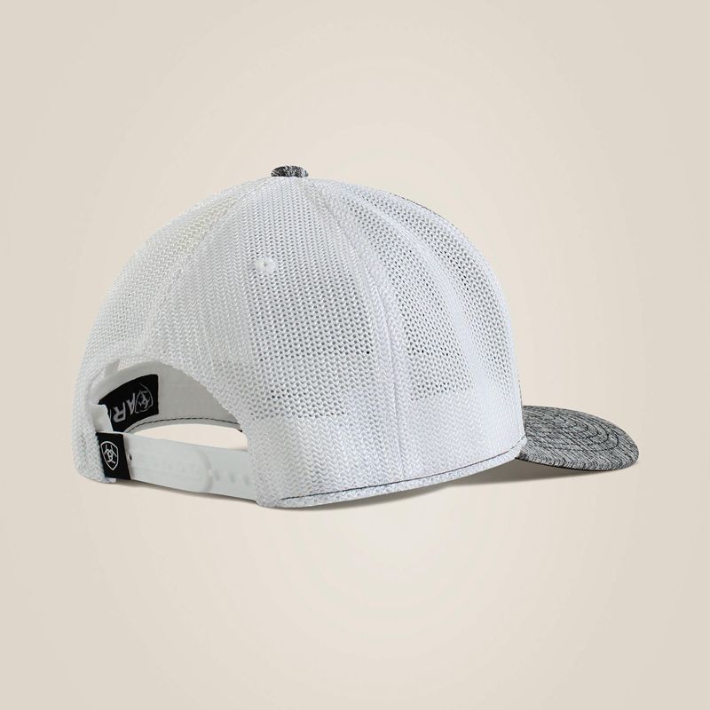 Ariat Simple Logo Mesh Cap Gray/Flag Homme | YKU-77266203