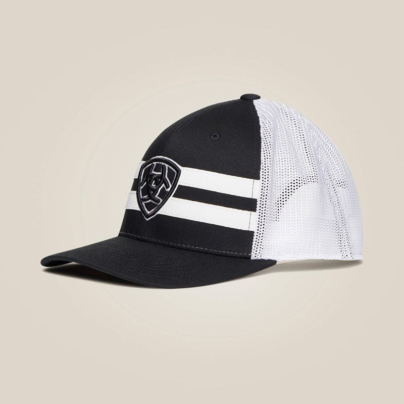 Ariat Shield Logo Cap Blanche Homme | JYU-94345031