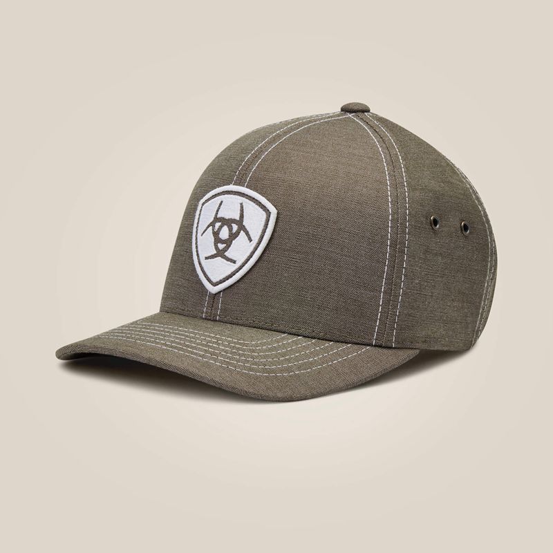 Ariat Shield Logo Patch Cap Grise Homme | JFH-19601653