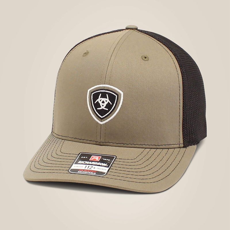 Ariat Shield Logo Cap Vert Olive Homme | QFC-31385586