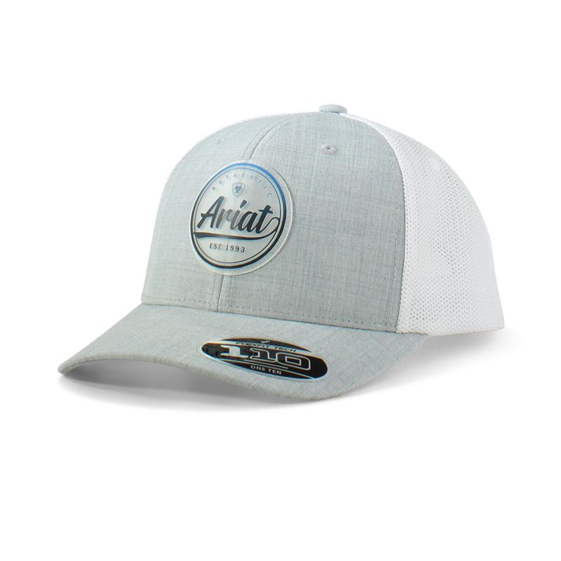 Ariat Round Script Logo Cap Bleu Homme | VGD-64038052