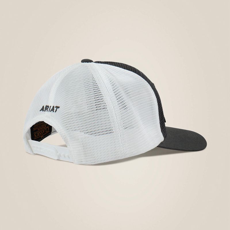 Ariat Shield Flag Mesh Cap Gray Homme | ZNK-66115985