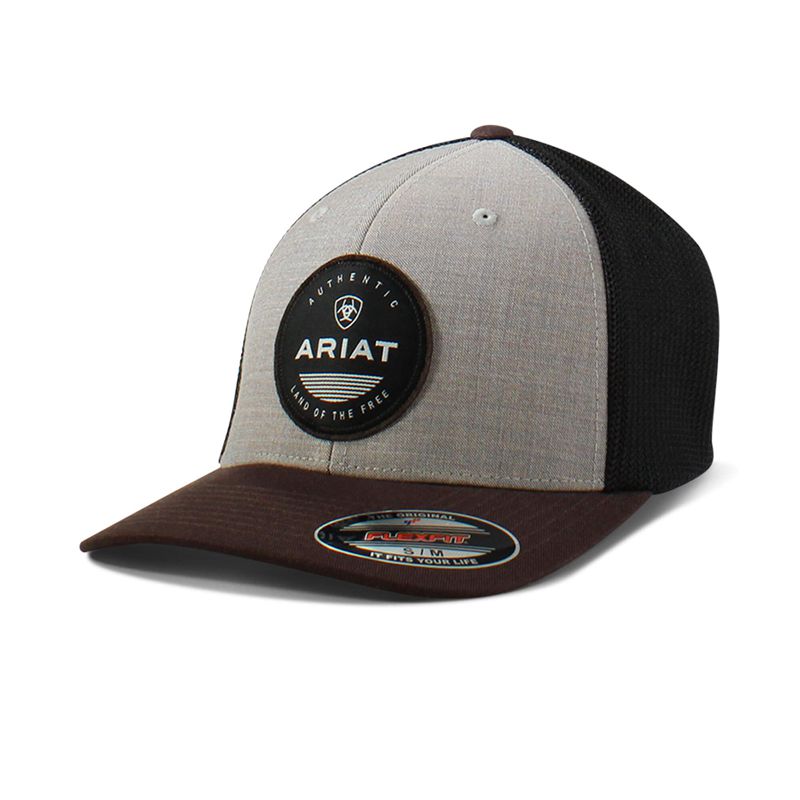 Ariat Round Patch Logo Cap Marron Homme | AWG-13462859