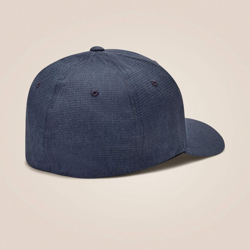 Ariat Round Logo Patch Cap Bleu Homme | NMT-07028019