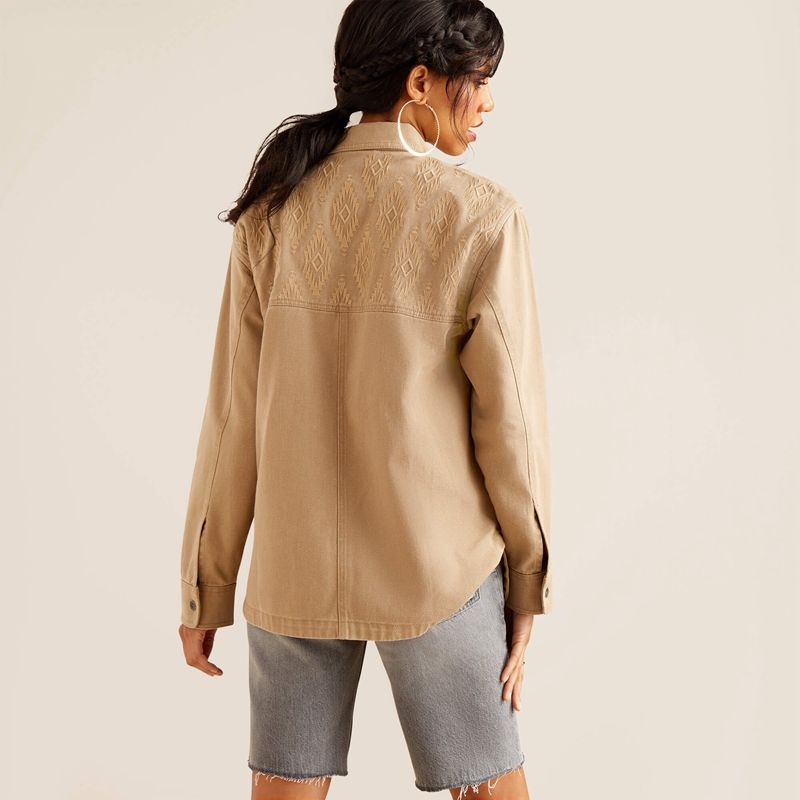 Ariat Ranchester Jacket Savannah Tan Femme | QFQ-08877689