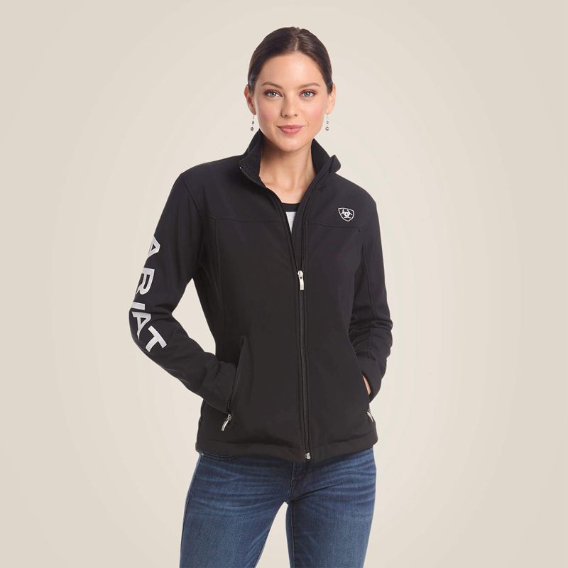 Ariat New Team Softshell Jacket Noir Femme | YDS-76339449