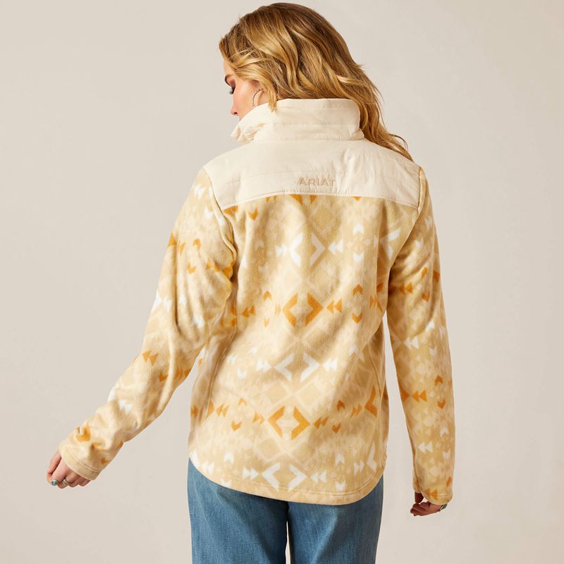 Ariat Prescott Fleece Jacket Sable Femme | DUR-39162659