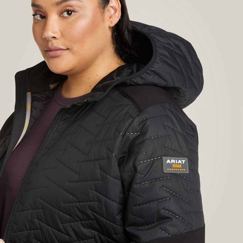 Ariat Rebar Cloud 9 Insulated Jacket Noir Femme | FSM-69953469