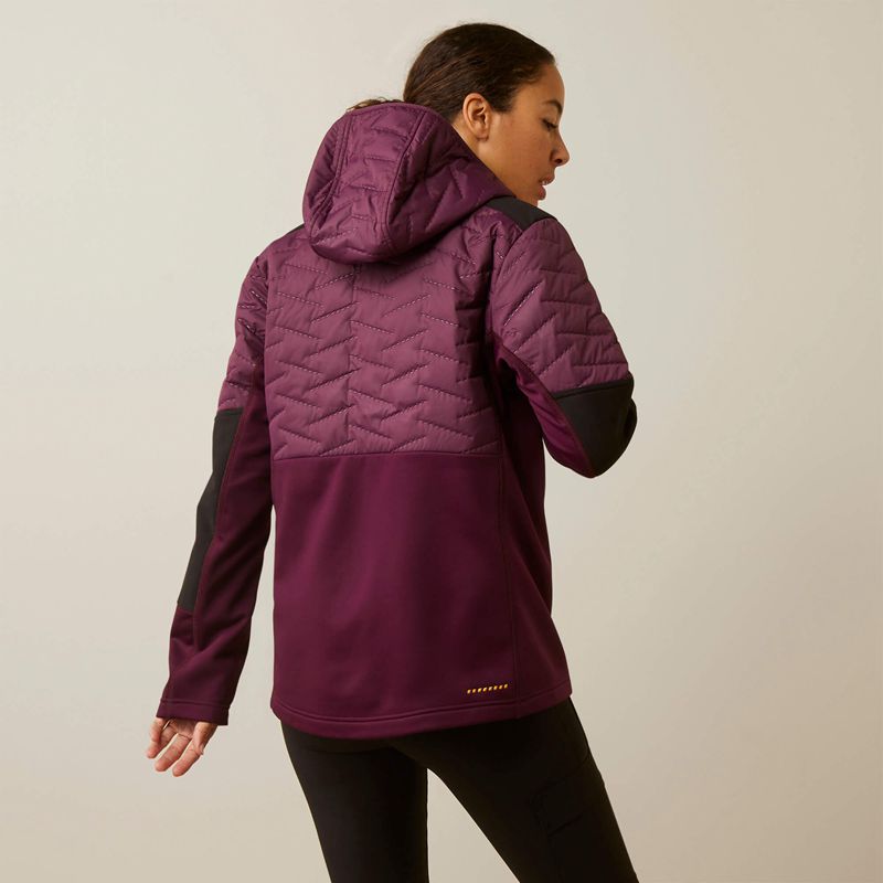 Ariat Rebar Cloud 9 Insulated Jacket Violette Femme | EXQ-19180054