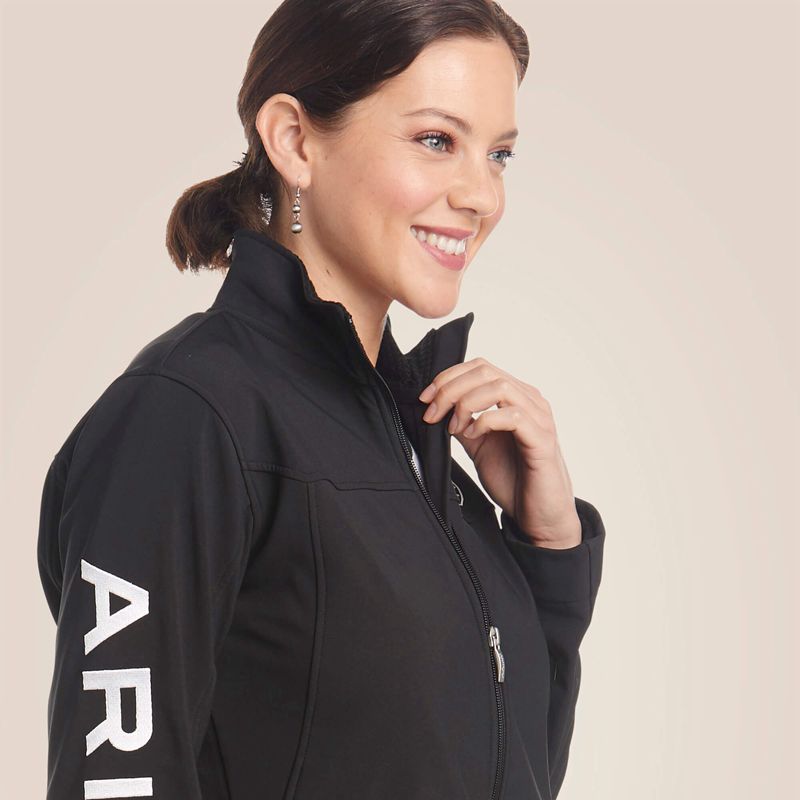 Ariat New Team Softshell Jacket Noir Femme | YDS-76339449