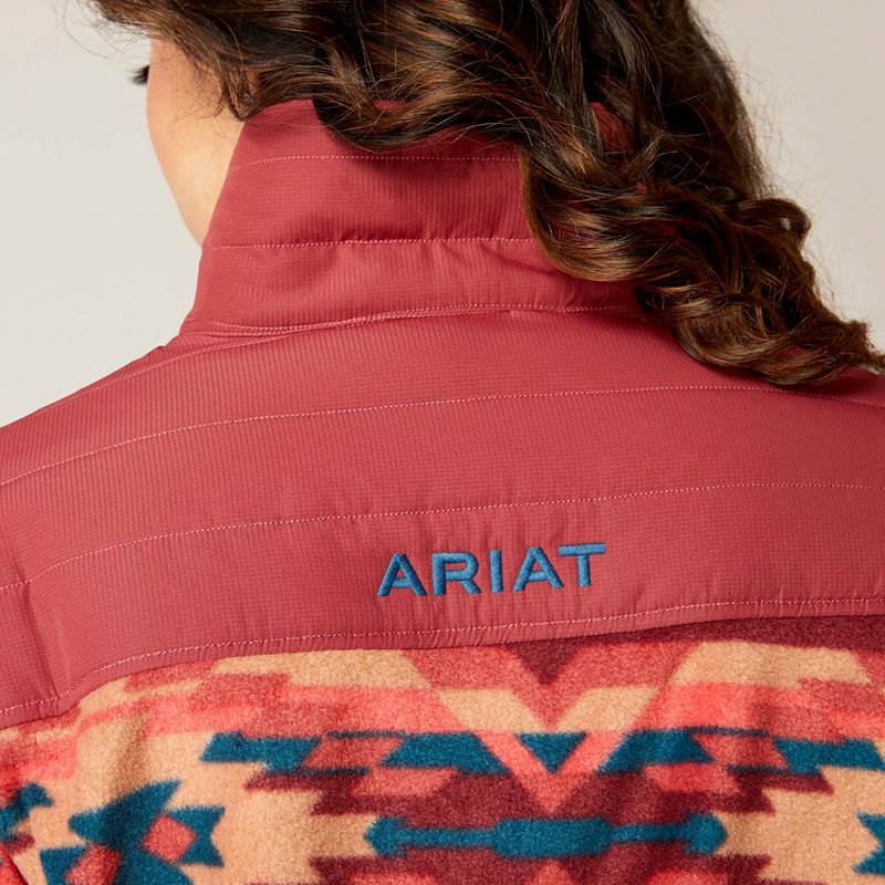 Ariat Prescott Fleece Jacket Campfire Print Femme | YHD-79515703