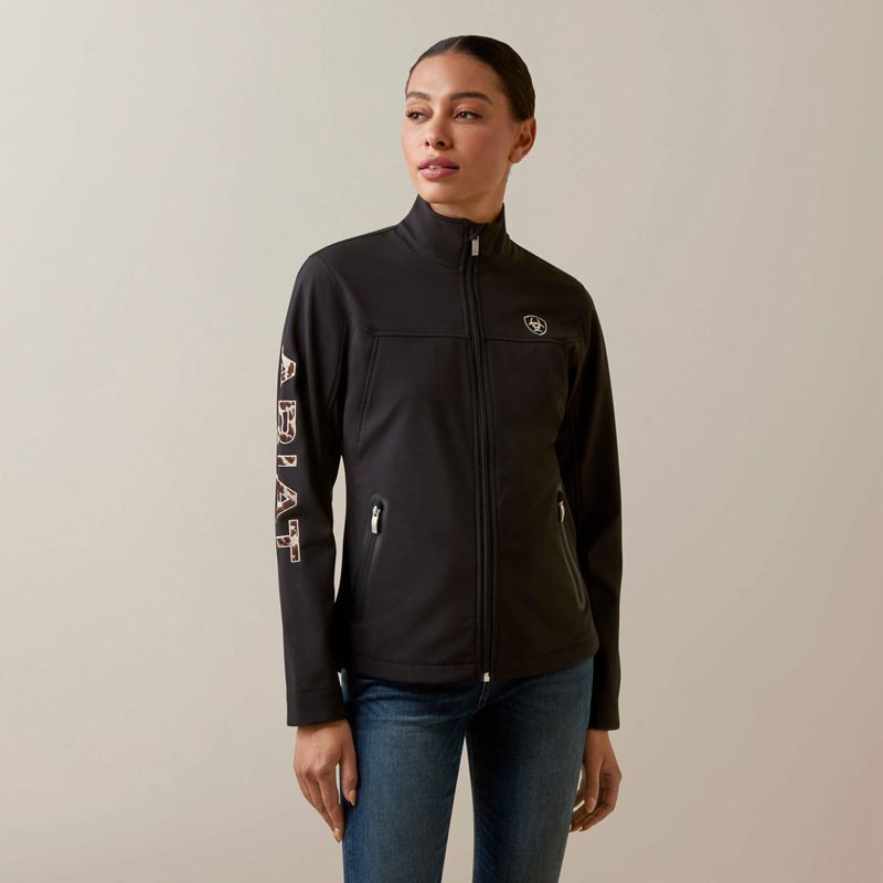 Ariat New Team Softshell Jacket Black/Pony Femme | YQY-81641442