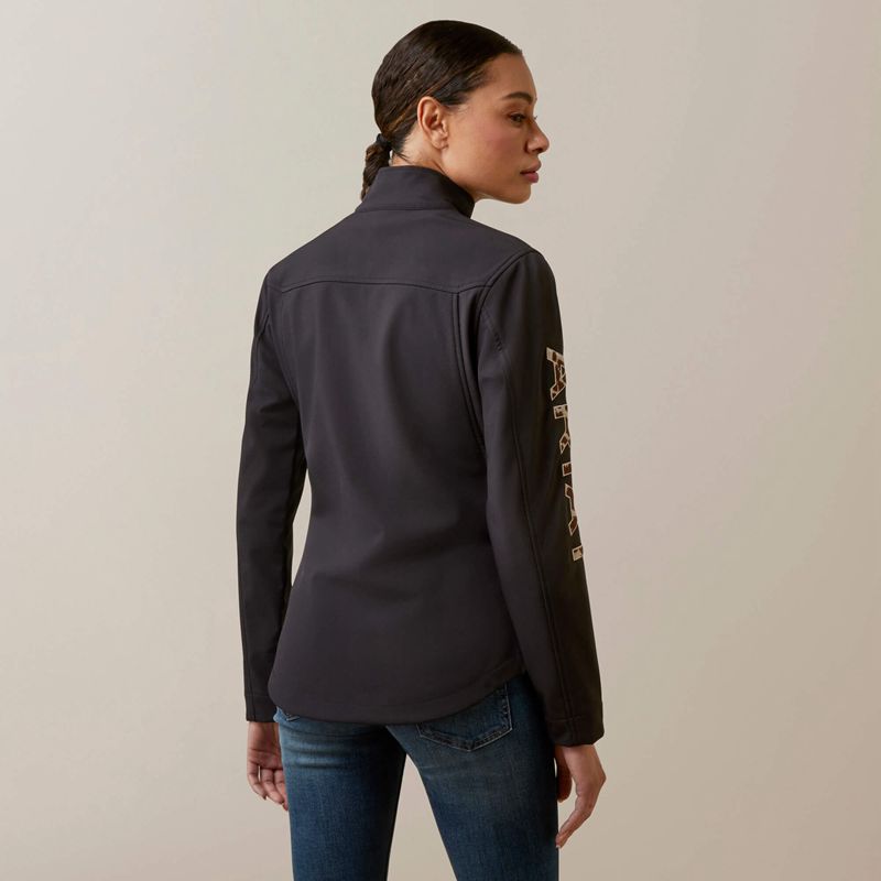 Ariat New Team Softshell Jacket Black/Pony Femme | YQY-81641442