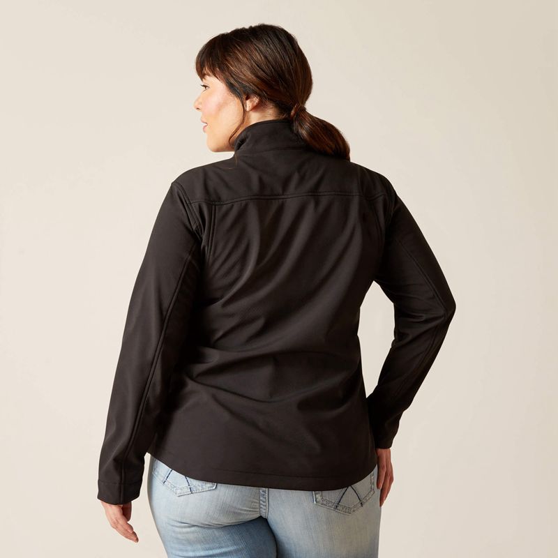 Ariat New Team Softshell Jacket Black/Pony Femme | YQY-81641442