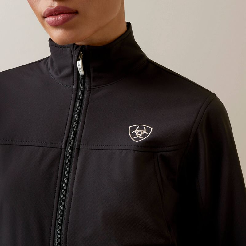 Ariat New Team Softshell Jacket Black/Pony Femme | YQY-81641442