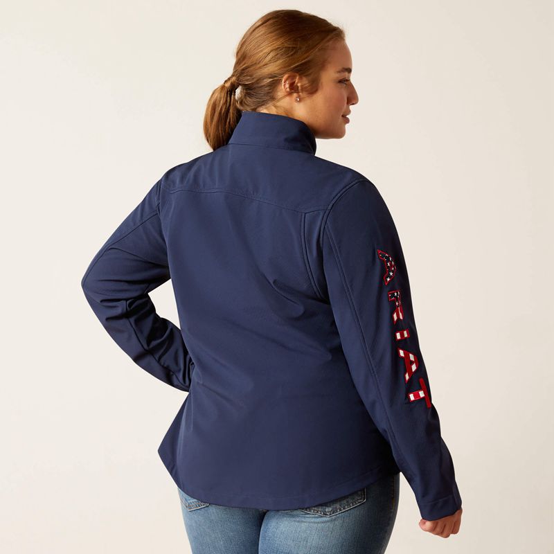 Ariat New Team Softshell Jacket Bleu Marine Femme | BGE-08138909