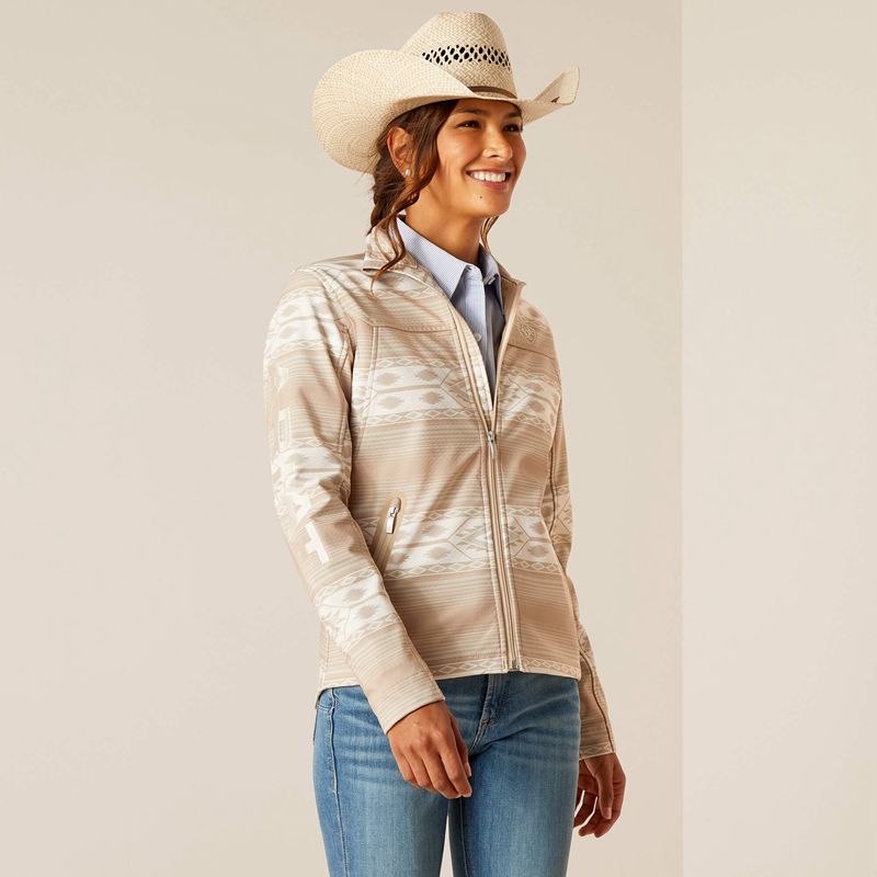 Ariat New Team Softshell Jacket Sahara Femme | KSZ-69713205