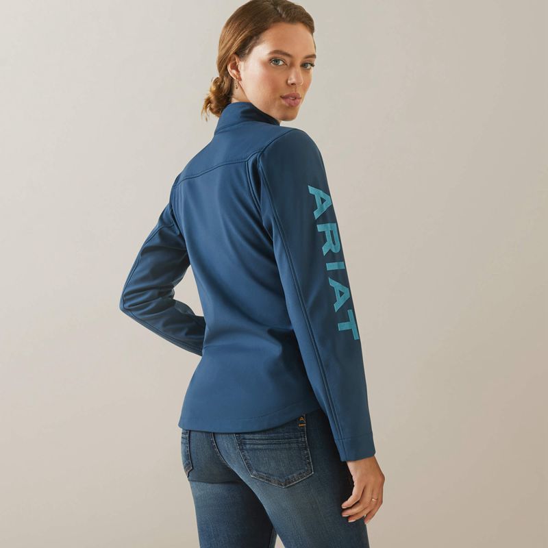 Ariat New Team Softshell Jacket Noir Femme | GNT-01170218