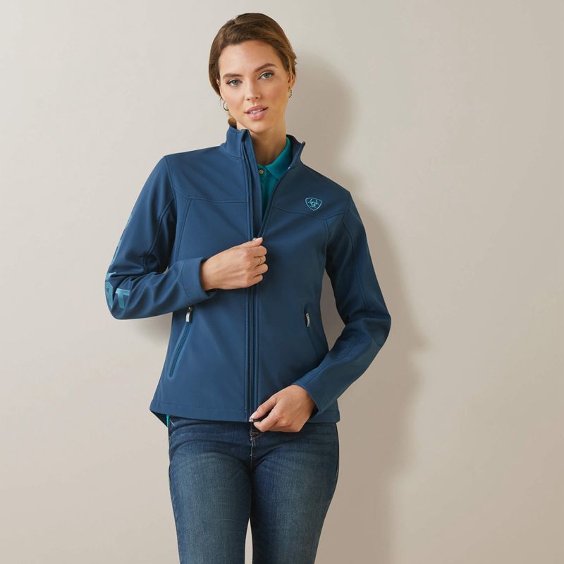 Ariat New Team Softshell Jacket Noir Femme | GNT-01170218