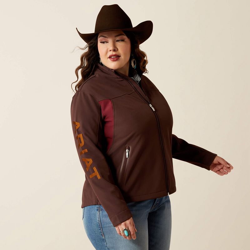 Ariat New Team Softshell Jacket Chocolat Femme | ACM-87793499