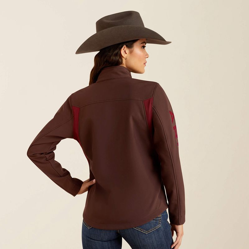 Ariat New Team Softshell Jacket Chocolat Femme | ACM-87793499