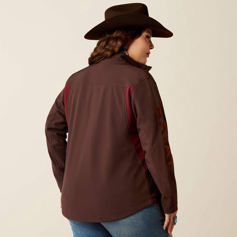 Ariat New Team Softshell Jacket Chocolat Femme | ACM-87793499