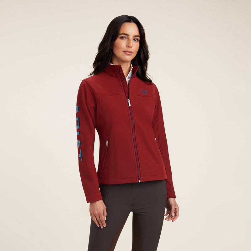 Ariat New Team Softshell Jacket Rouge Red/Celestial Serape Femme | BQY-79772898