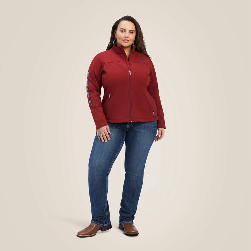 Ariat New Team Softshell Jacket Rouge Red/Celestial Serape Femme | BQY-79772898