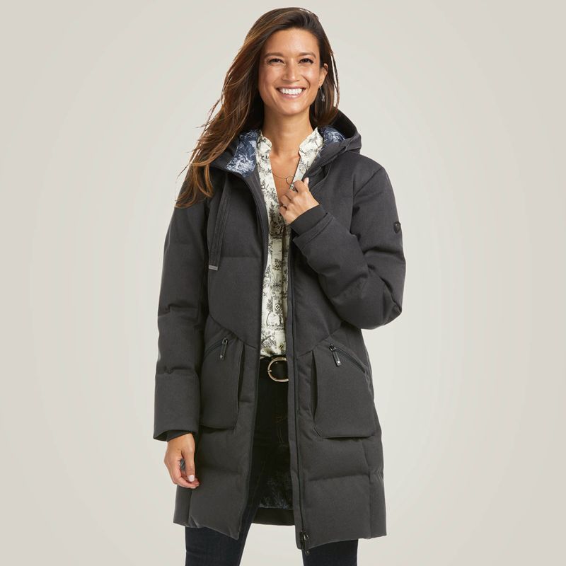 Ariat Menlo Down Jacket Charcoal Femme | YNW-79945095